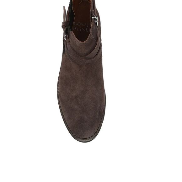 DONALD PLINER CAPTAIN Buckled Lug Sole Bootie, Suede, Dark Brown, Size 12, NWT - Picture 12 of 16